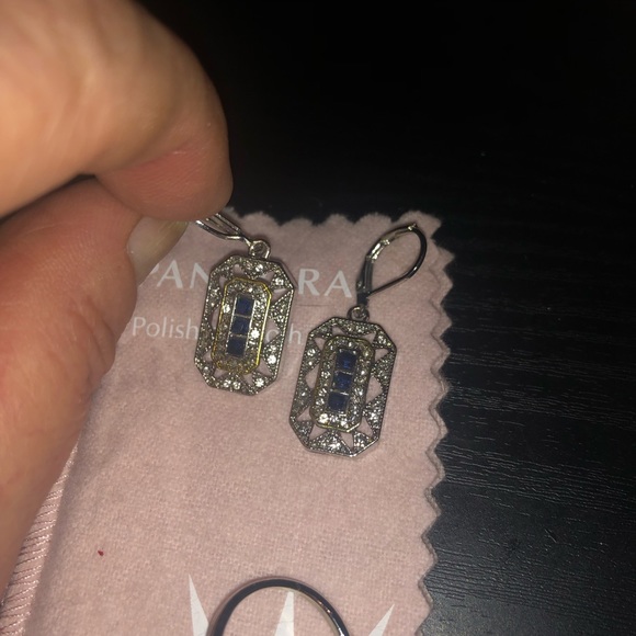 Edwardian Style Cocktail Ring and Earrings - Picture 4 of 9